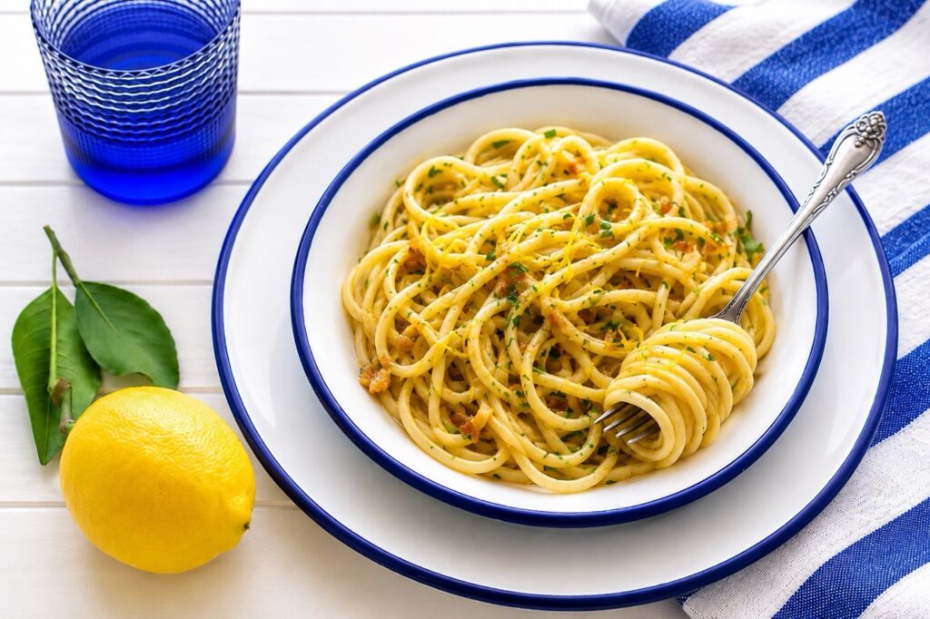 Pasta veloce al limone