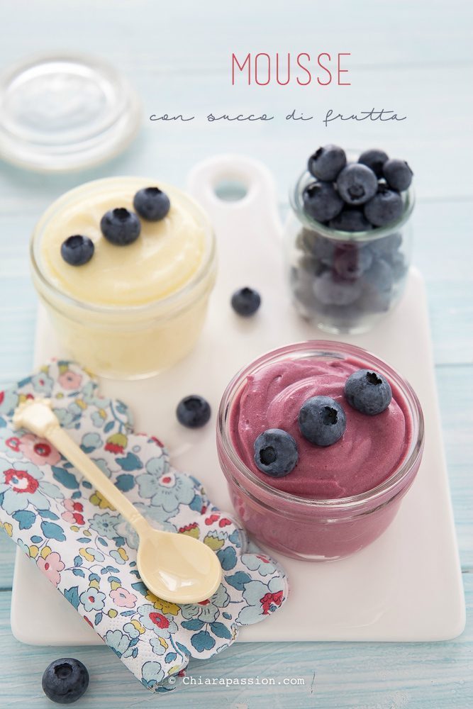 mousse con succo di frutta
