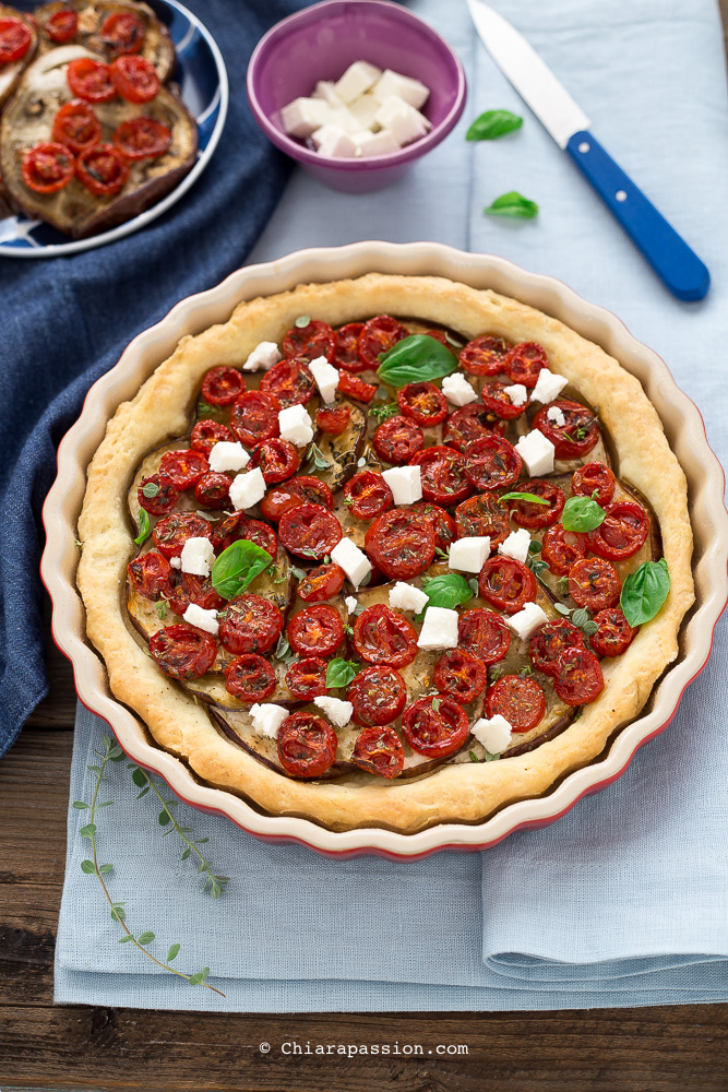 Torta Salata Con Melanzane E Pomodorini Tutto A Crudo Chiarapassion