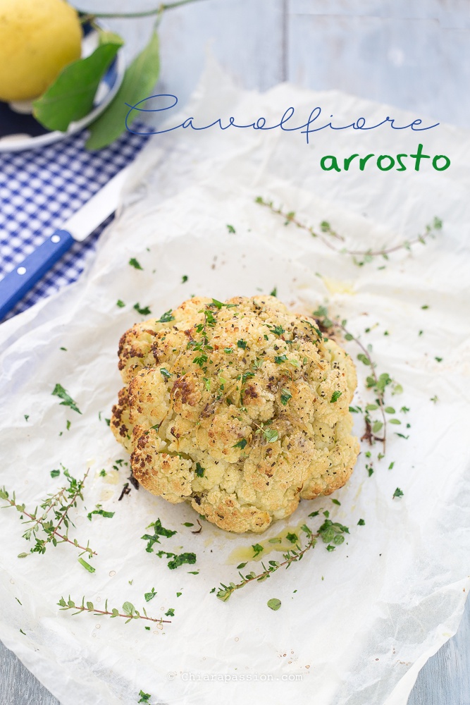 Cavolfiore al forno arrosto