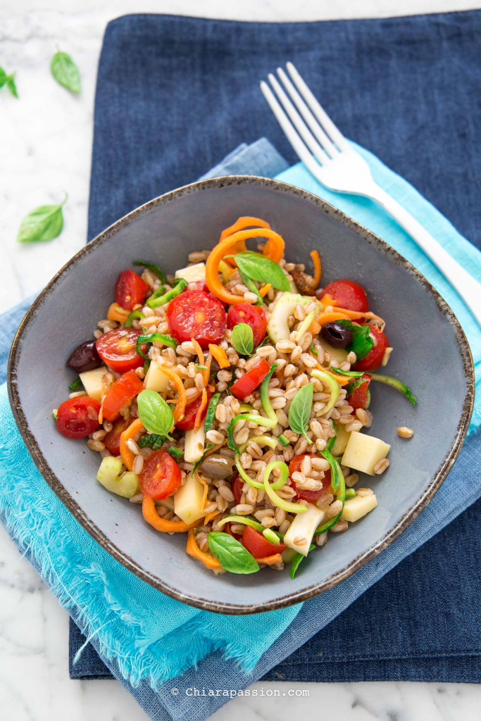 Insalata di farro con verdure