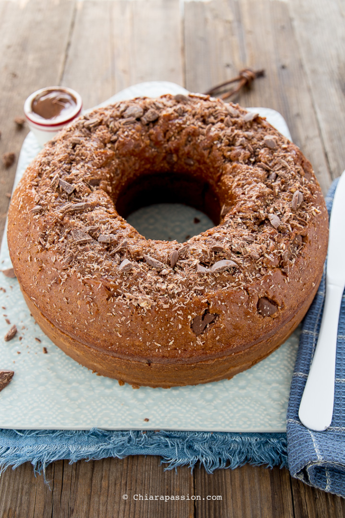 torta con cioccolato al latte