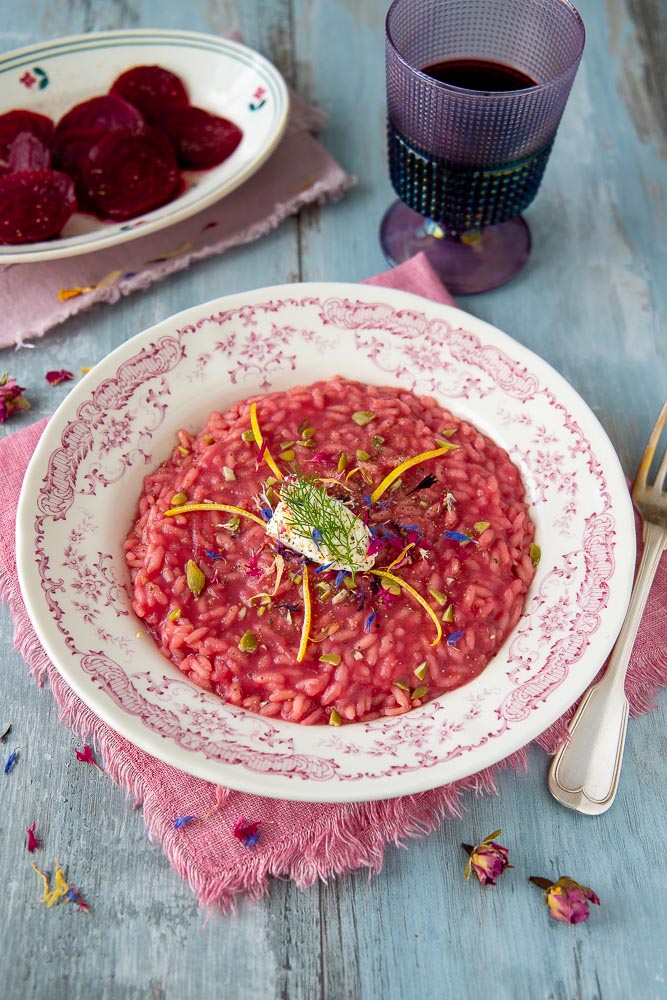 risotto alla barbabietola rossa