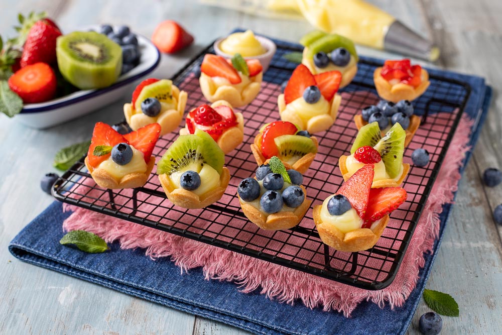 cestini di frutta tartellette alla frutta