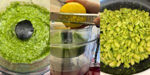 pasta al pesto di rucola