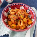 seppie con patate in pentola a pressione
