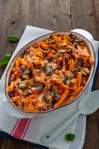 pasta al forno con melanzane