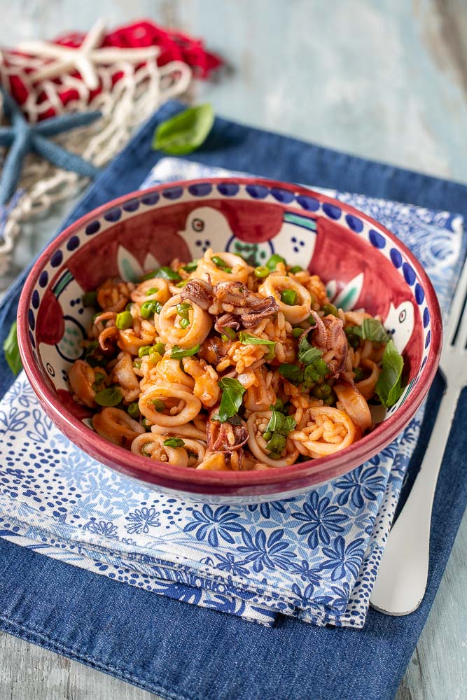 risotto seppie e piselli