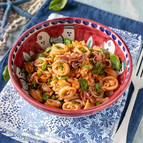 risotto seppie e piselli