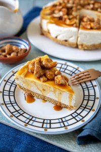 cheesecake senza cottura al caramello salato