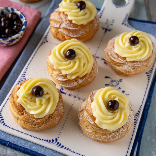 zeppole di san giuseppe in friggitrice ad aria