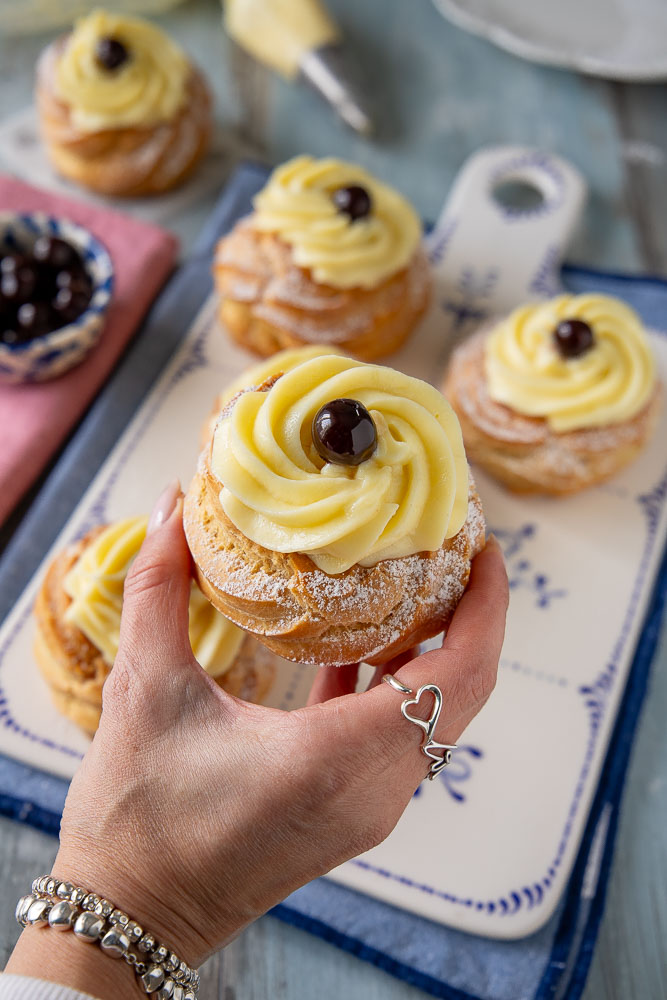 zeppole di san giuseppe in friggitrice ad aria facili veloci