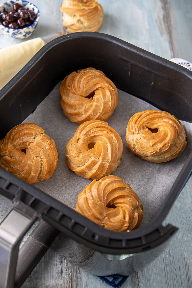 zeppole di san giuseppe in friggitrice ad aria