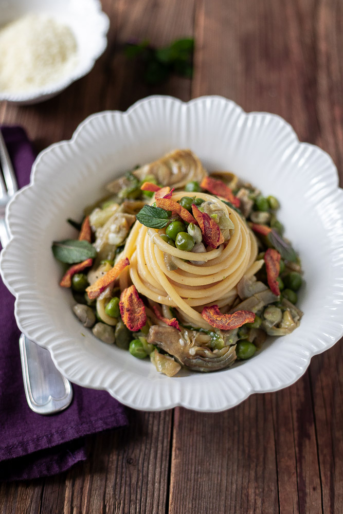 pasta alla vignarola ricetta romana
