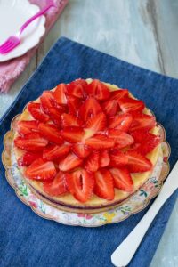 torta alle fragole e crema