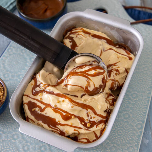 gelato al caramello salato