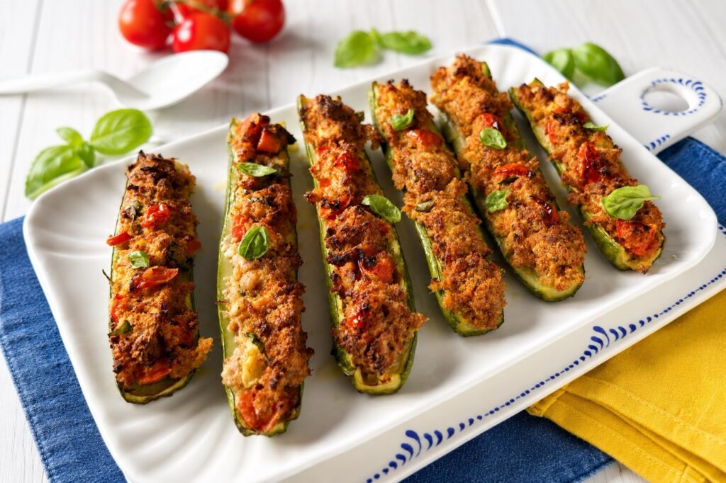 Zucchine ripiene di tonno